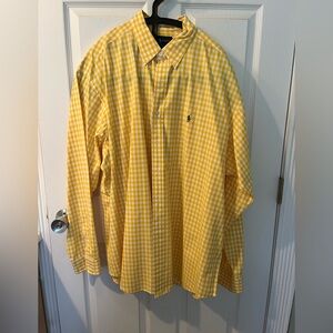Ralph Lauren Yellow Checkered Men's Shirt